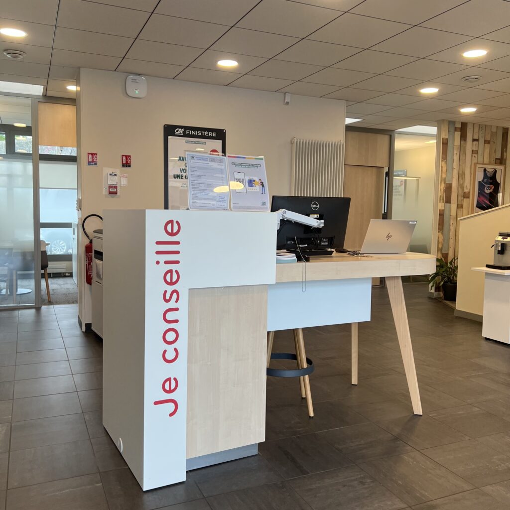 Accueil de l’agence bancaire de bannalec